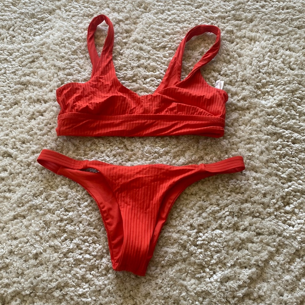 Perfect Condition - Vitamin A Poppy Papavero Ecorib Bikini Set SM top/XS bottom
